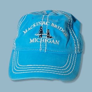 Kid's Adjustable Baseball Cap - Mackinac Bridge